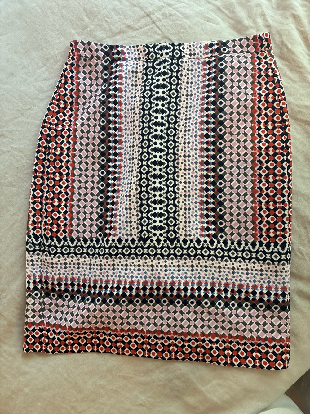 J Crew multicolored pencil skirt